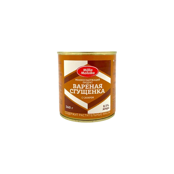 Сгущенка Milla Moloka варен 8,5% 360г ж/б ЗМЖ