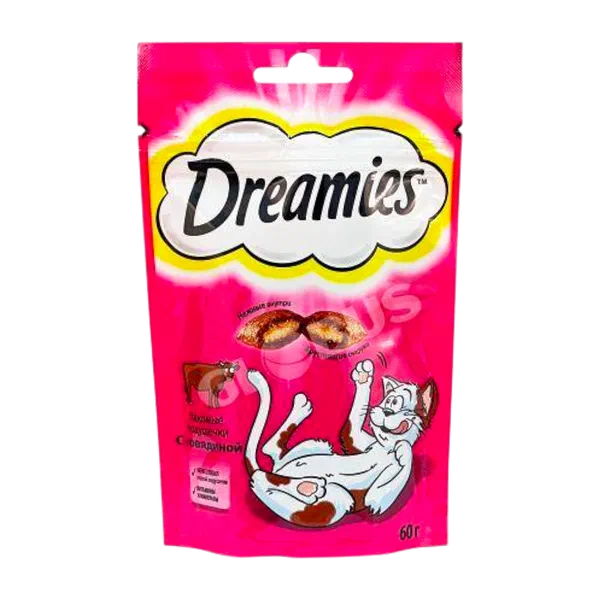Лакомство д/кошек Dreamies говядина 60г