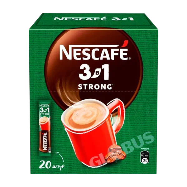 Кофе Nescafe 3в1 крепкий 20*14,5г кор