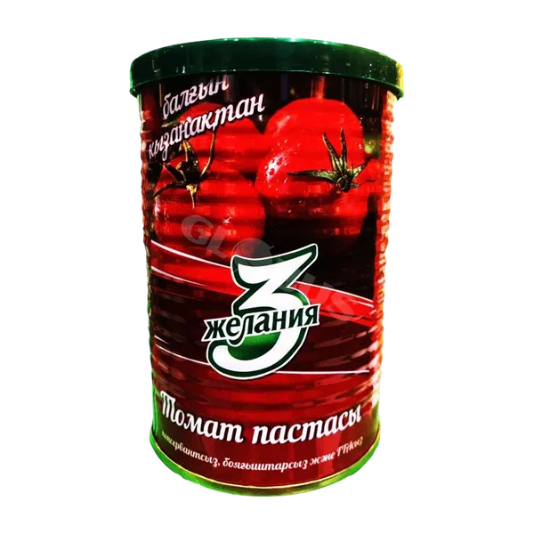 Паста томатная 3 Желания 400гр ж\б Казахстан 24