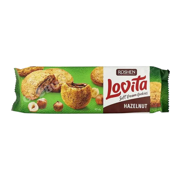 Печенье Roshen Lovita Soft cream cookies hazelnut сдобн. 127г