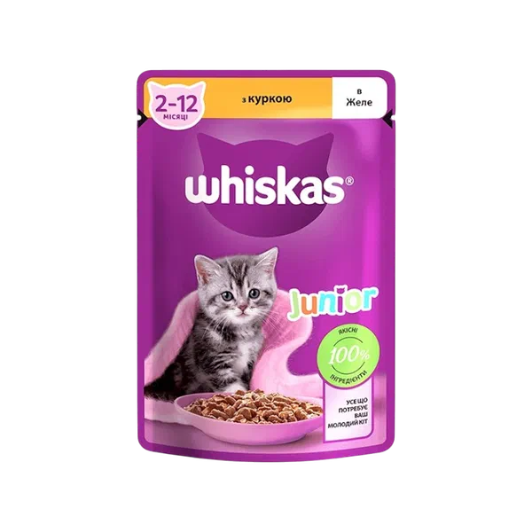 Whiskas курица в желе мышык азыгы 85г