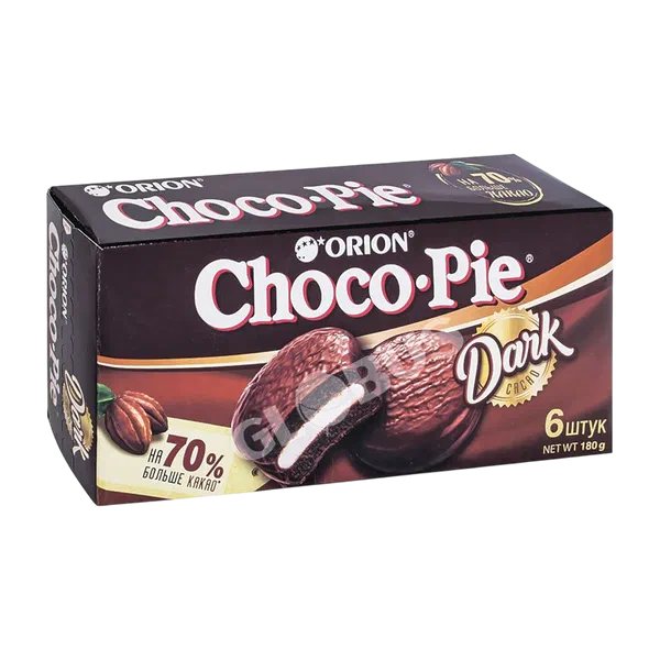 Печенье Orion Choco pie Dark 6шт 180г