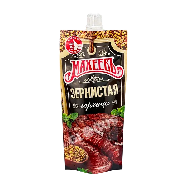 Горчица Махеев Зернистая 140г д/п