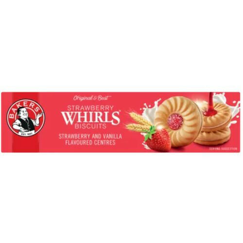 Bakers Whirls Strawberry 200g