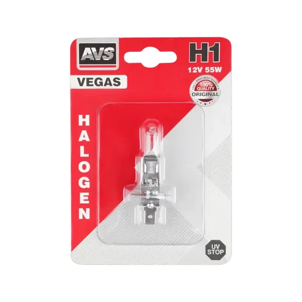 Лампочки д/авто AVS Vegas галоген 12V 55W H1 A78481S