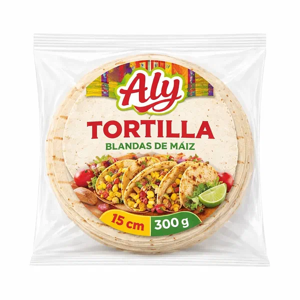 ALY WHEAT TORTILLA 15CM 300G - SMALL WHEAT TORTILLA FLATBREAD