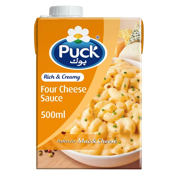 PUCK FOUR CHEESE PASTA SAUCE DECADENT GOURMET BLEND 500ML