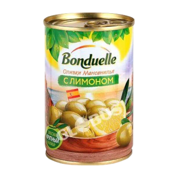 Bonduelle мансанилья лимон м/н оливки 314г ж/б