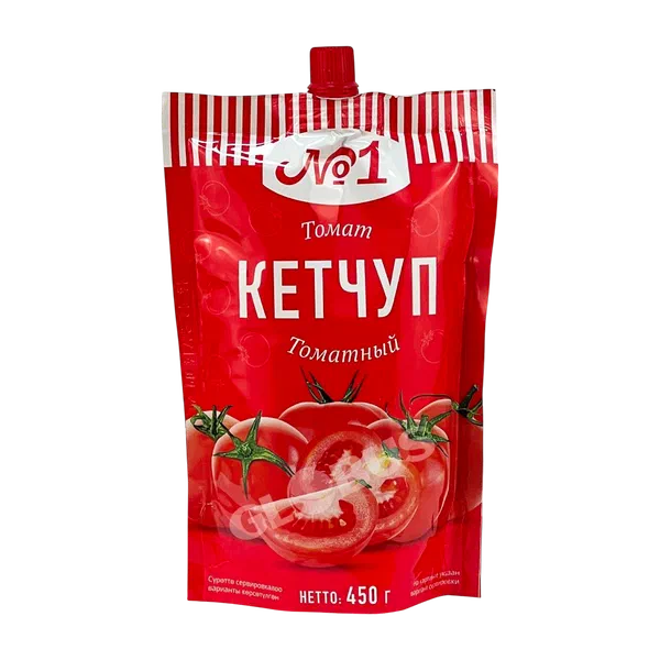 Кетчуп №1 томатный 450г д/п PL1