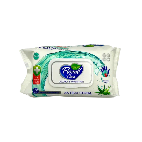 Салфетки влажн Flovell Антибак 100шт