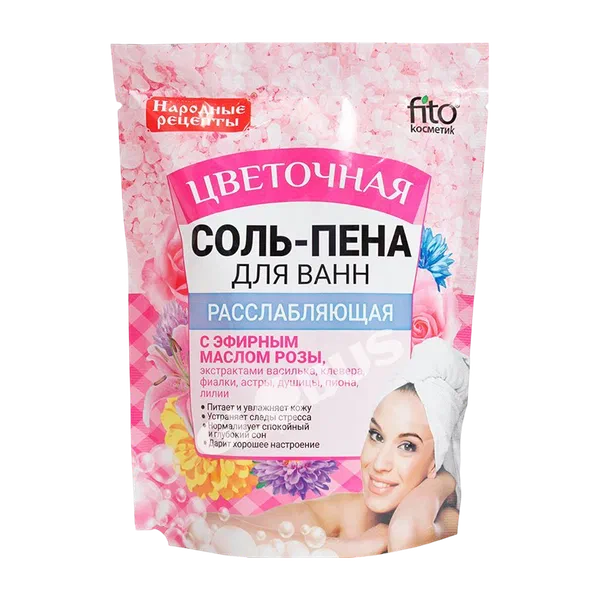 Соль-Народные рецепты расслаб ванна учу пена 200г