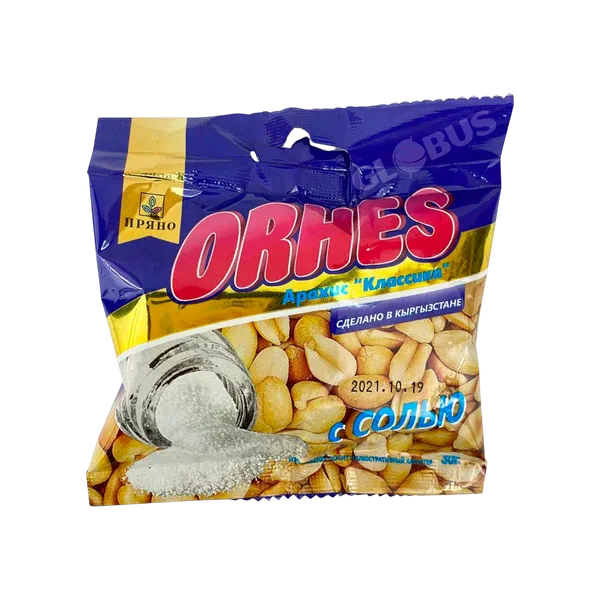 Орехи Orhes арахис с солью 30г