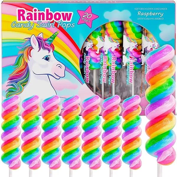OG UNICORN SWIRL POP 80GM - UNICORN SWIRL PADDLE LOLLIPOP