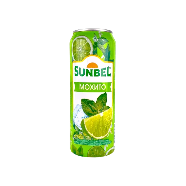 Напиток Sunbel мохито безалк газ 0,45л ж/б Казахстан 12