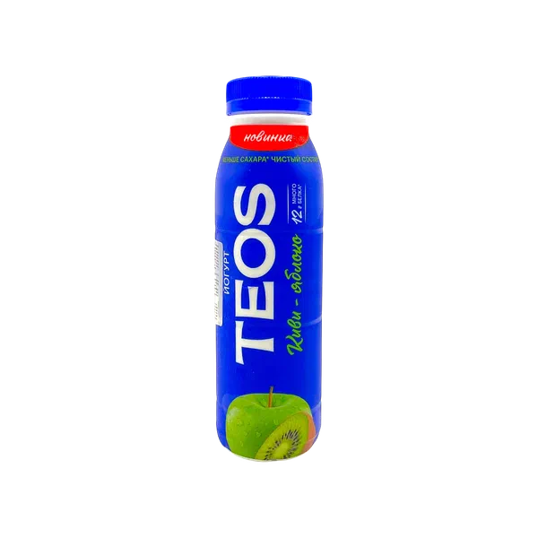 Йогурт питьевой Савушкин Teos киви-яблоко 1,8% 260г п/б РЦ