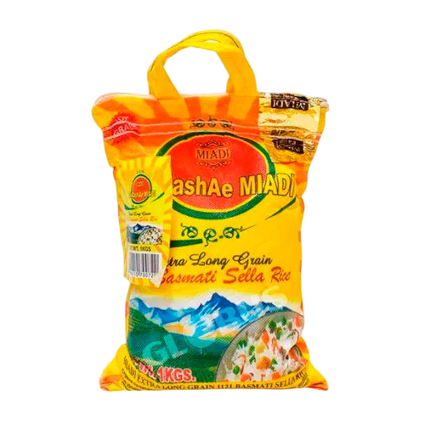 Рис MIADI басмати пропарен 1кг РЦ