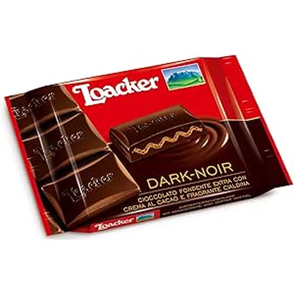 LOACKER DARK NOIR CHOCO 55G - DARK CHOCOLATE WAFER SQUARES