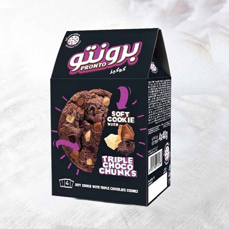 Pronto Soft Cookie W/Triple Choco Chunks