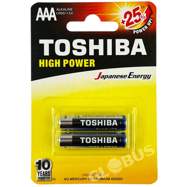 Батарейки Toshiba Alkaline LR03 AAA 2шт