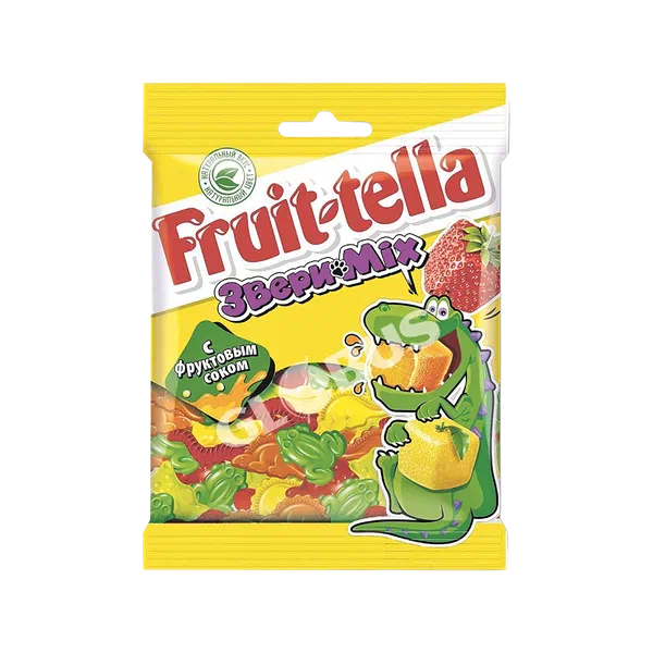 Мармелад Fruit-tella Звери mix жевательный 70г Perfetti van Melle