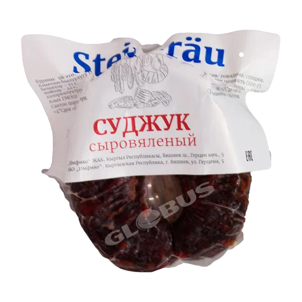 Колбаса Steinbrau суджук говяжий вес GL