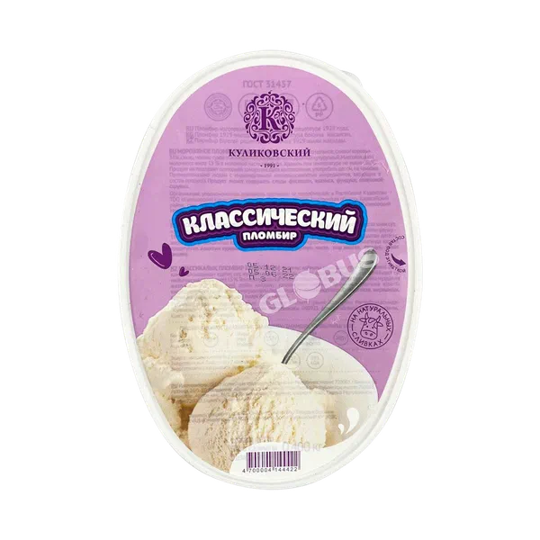 Мороженое Куликовский Пломбир 400г пл/к