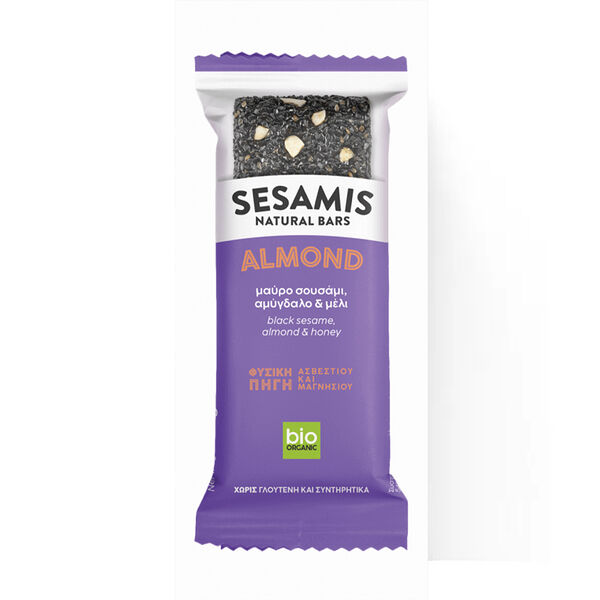 Lala Bio Organic Black Sesamealmond Honey Bar