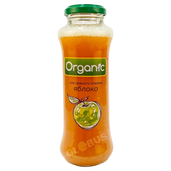 Сок Organic ябл. 250мл ст/б Organic Кыргызстан 12