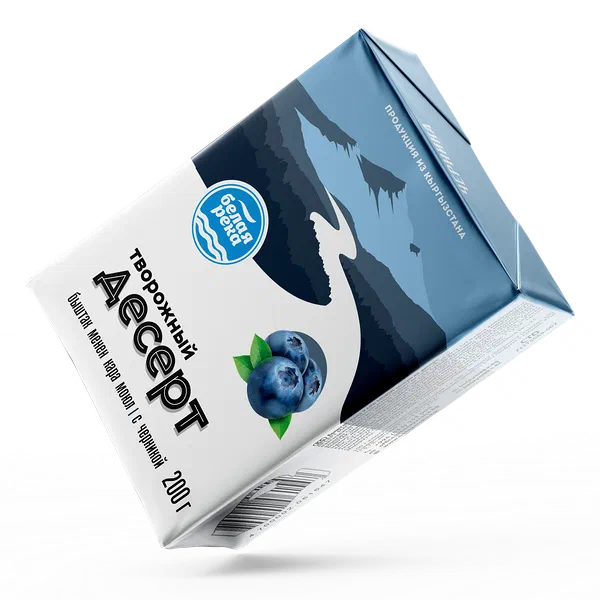 Творожок Белая Река с черникой 27% 180г ЗМЖ