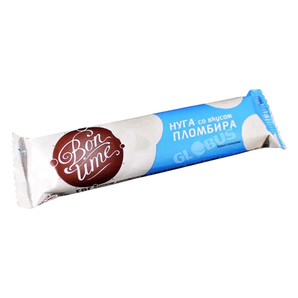Батончик BonTime нуга/пломбир 20г KDV