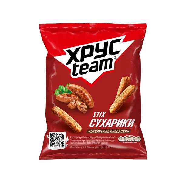 Хрусteam Бавар колбасасы кытырактары 60г