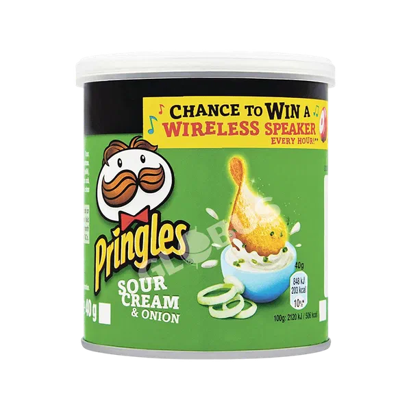 Pringles  пияз кошулган каймак чипсылары  40г конт