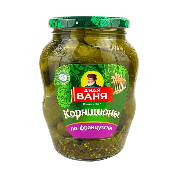 Огурцы Дядя Ваня корнишоны по-французски 680г ст/б