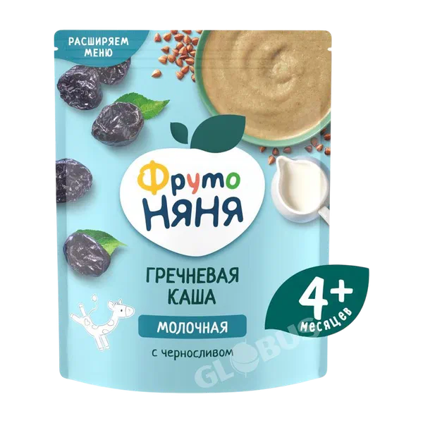 Каша дет. Фруто Няня гречн. мол/чернослив с 4мес 190г д/п