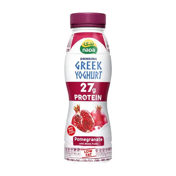 NADA DRINKABLE GREEK YOGURT POMEGRANATE LOW FAT DRINK 330ML