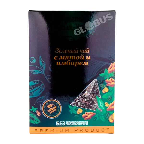 Чай Букеты Иссык-Куля имбирь/мята зел 15 пак/пир