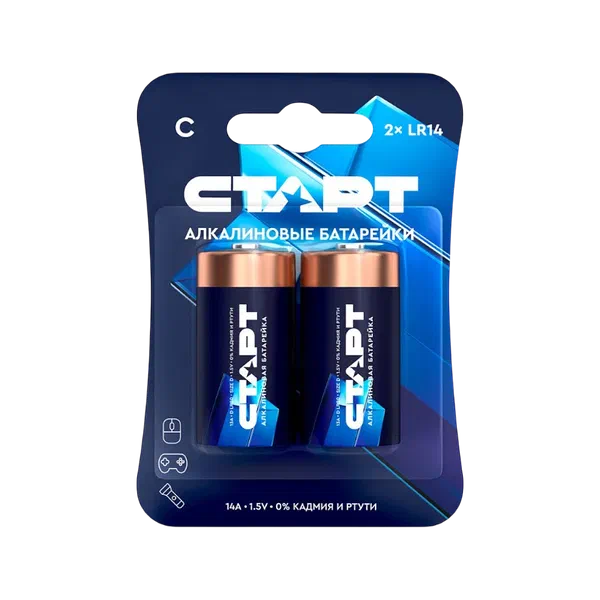 Батарейки Старт С blue 2шт LR14-BL2