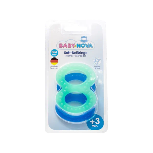 Кольцо зубн BabyNova тверд 2шт
