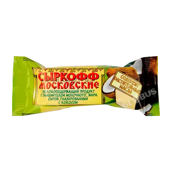 Сырок Сыркофф Московский кокос 40г Импорт ЗМЖ