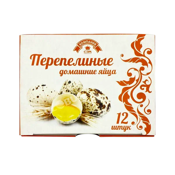 Яйцо перепелиное 12шт Сэм ОсОО