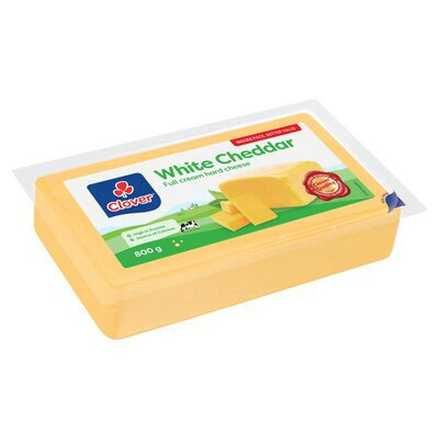 Clover White Cheddar Cheese 800g