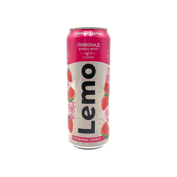 Напиток Lemo арбуз-клубника газ 0,45л ж/б Кыргызстан 8