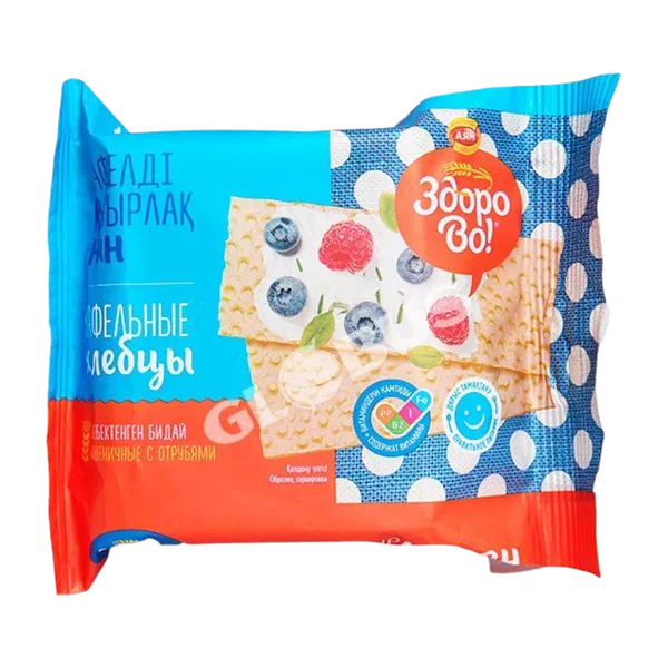 Хлебцы Здорово ваф. пшенич.отруб. 70 г Казахстан 45
