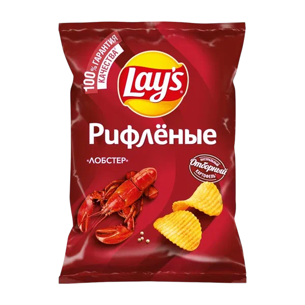 Lay's Рифл. Лобстер чипсылары 140г п/п 