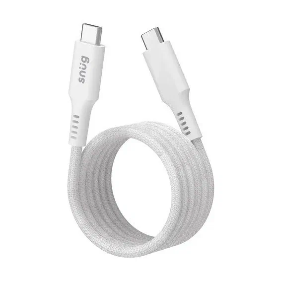 Snug Magnetic TypeC/TypeC Cable 1.2M-White