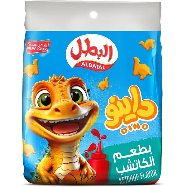 AL BATAL DINO SNACK KETCHUP FLAVORED CORN CHIPS 20-PACK