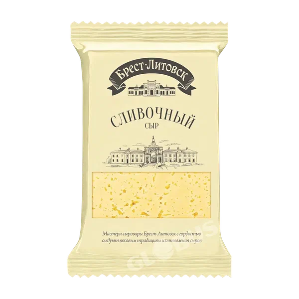 Сыр Брест-Литовск сливочный 50% 200г РЦ