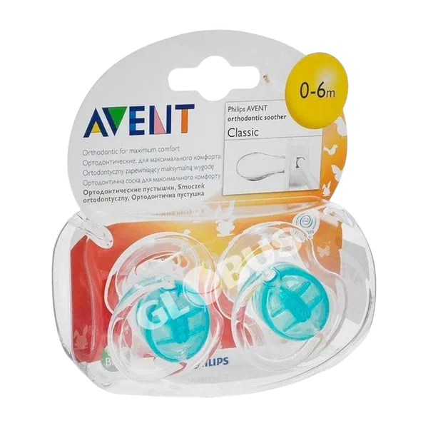 Пустышка Avent Classic 0-6мес. 2шт