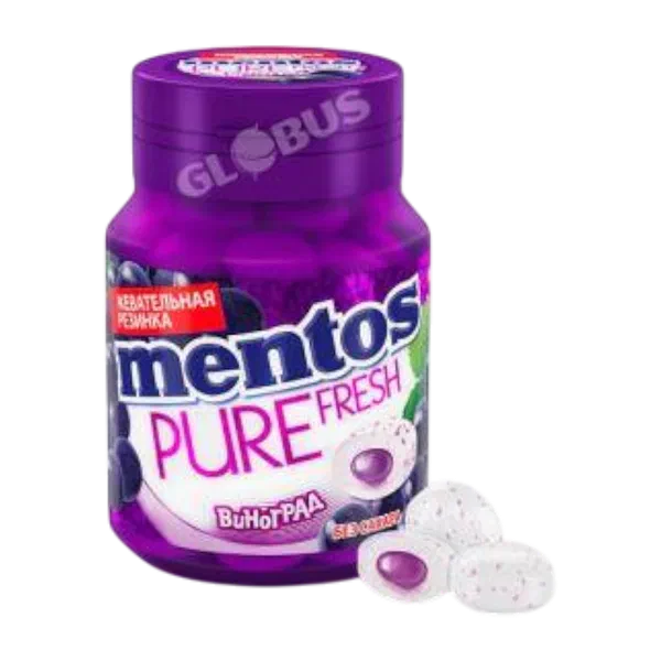 Жев. резинка Mentos Pure Fresh виноград 54г Perfetti van Melle
